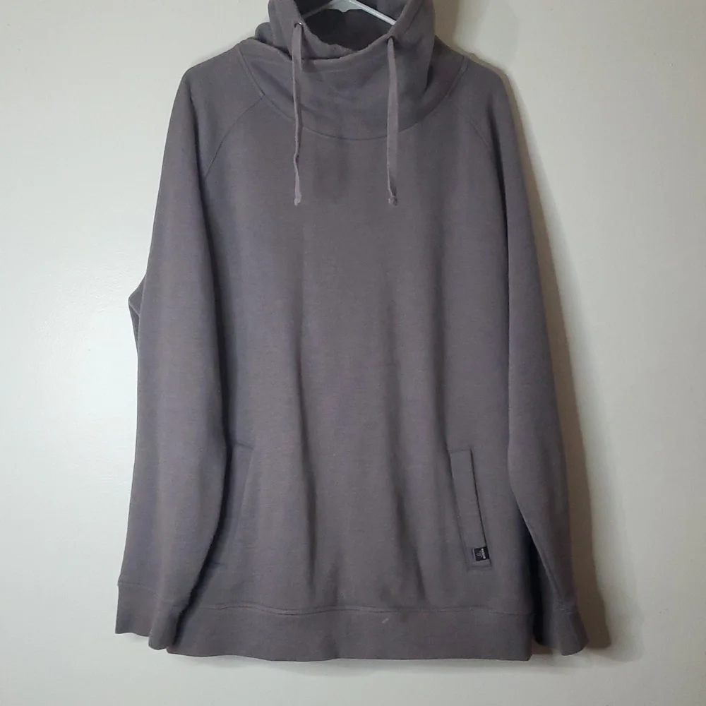 Womens Prana Funnelneck Tunic Length Pullover Sweater Size Extra Large